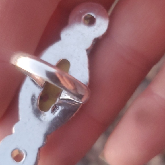New Mosaic Balloon Jasper & Citrine 925 Silver Ring. - Picture 8 of 8